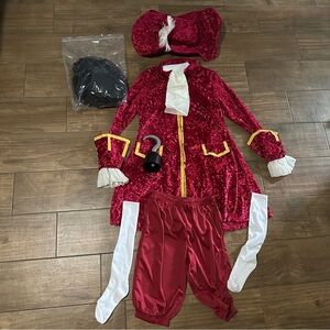 Men’s Captain Hook Peter Pan Full Halloween Costume Size Medium